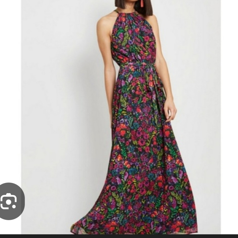 ModCloth Illuminated Elegance Floral Maxi Dress XS